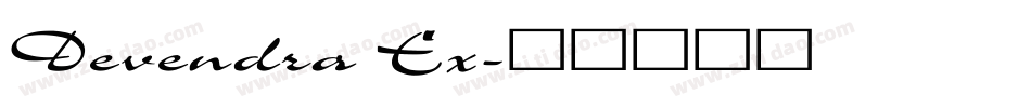 Devendra Ex字体转换